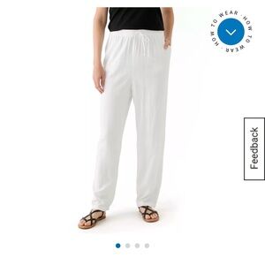 Kim Rogers Women's Pull On Linen Blend Trousers XXL